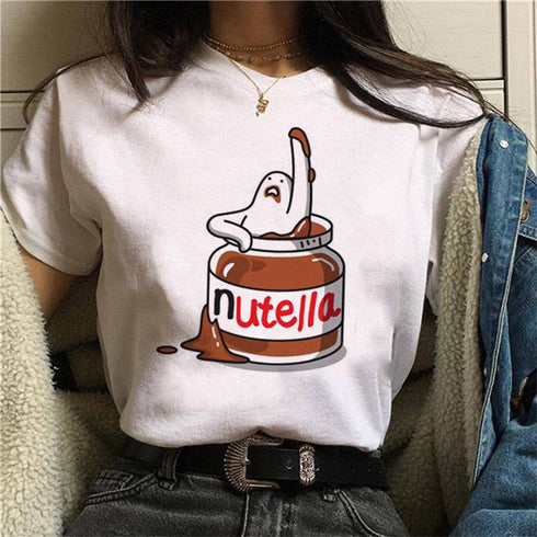 Creative Printing Short-sleeved T-shirt Men's And Women's Same High-end T-shirt